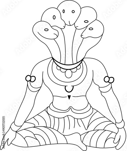 Rahu Planet Hindu Astrology Lord Plain Clipart Vector File