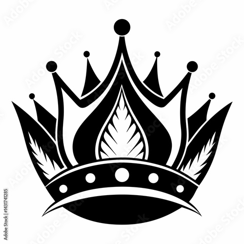 best  crown icon, crown clipart template black and white, king crown silhouette, black and white silhouette, vector and illustration 