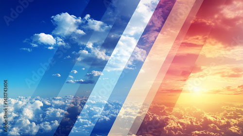 Colorful collage banner showing diverse weather across all four seasons, symbolizing the passage of time, nature’s cycles, and the ever-changing moods of the environment.

