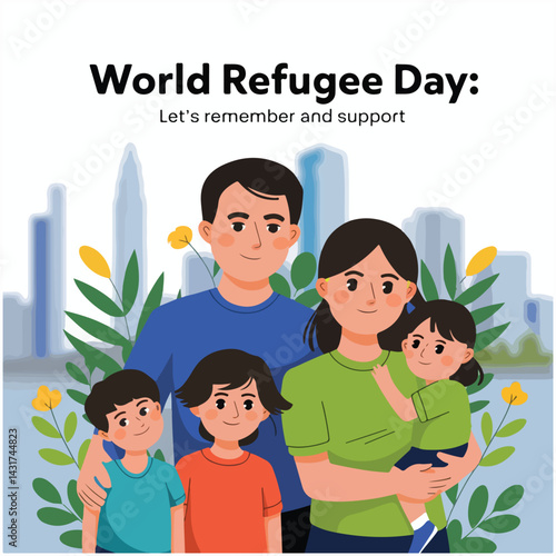 Empowering refugees through unity, hope, and awareness on World Refugee Day.