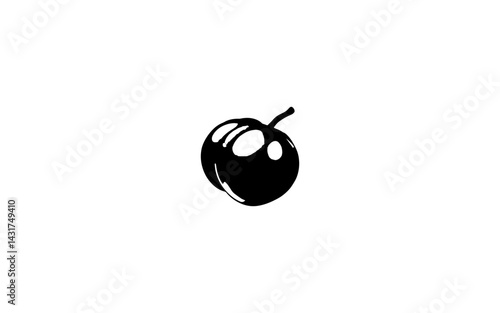 Batoko Plum – AI-Created Glossy Round Fruit with Ridged Sides and Juicy Interior