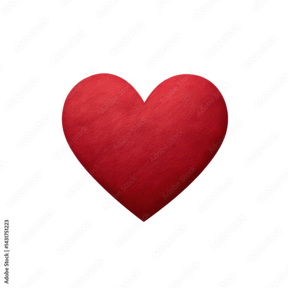 Red heart shape symbol isolated on white background Red heart shape symbol isolated on white background