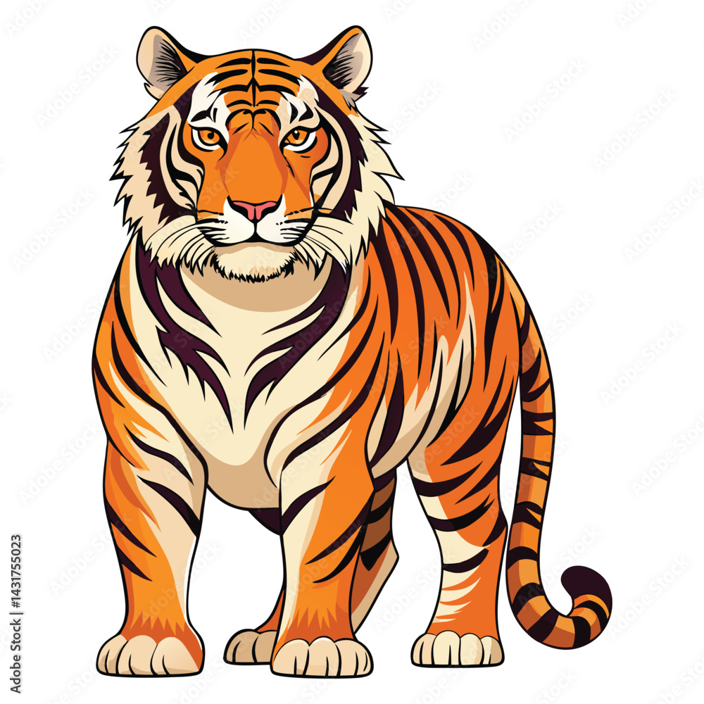 Obraz premium Majestic Tiger Full Body Standing Portrait