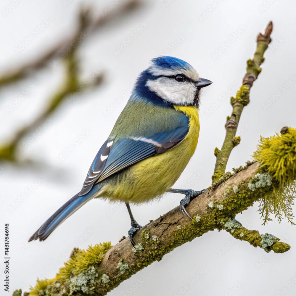 Fototapeta premium blue tit on branch