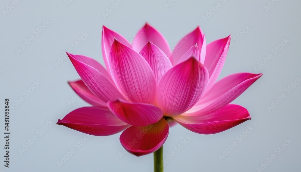 Obraz premium Beautiful Pink Lotus Flower in Bloom Against a Soft Background