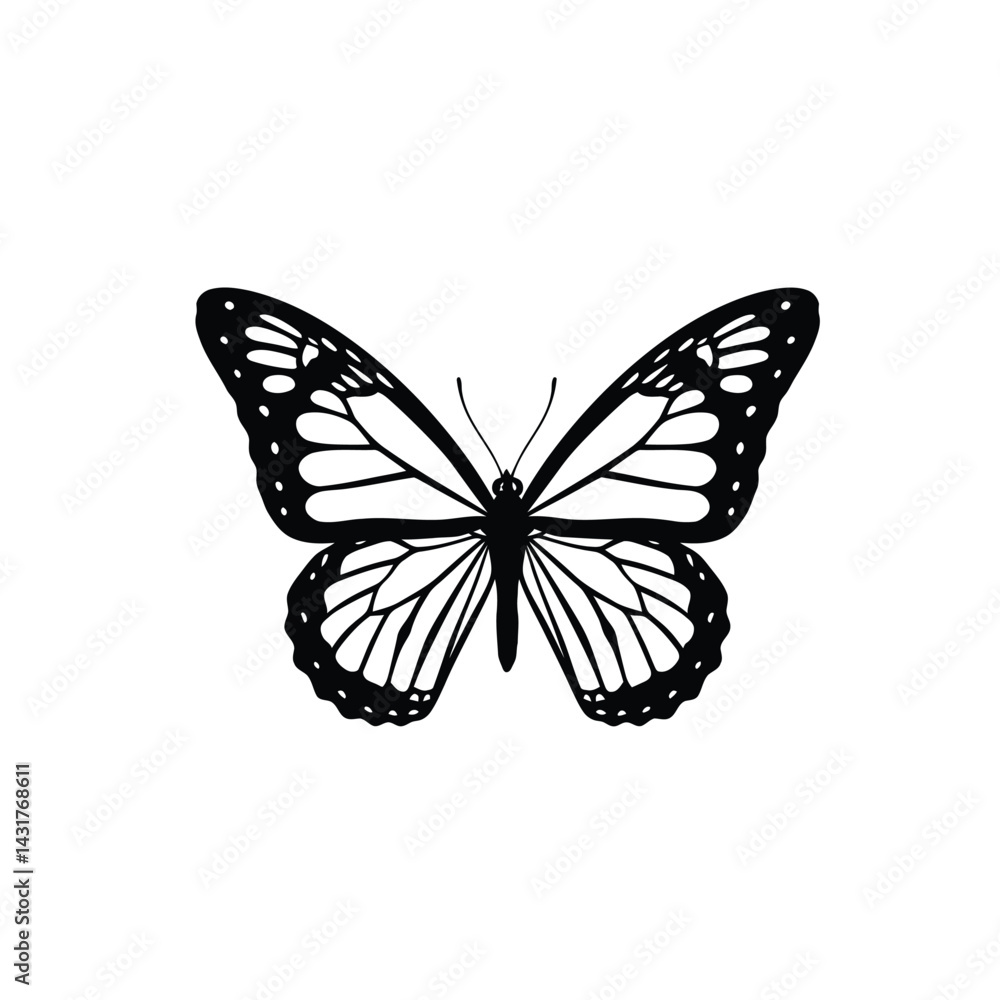 Obraz premium Abstract Vector Butterfly Icon Design Template