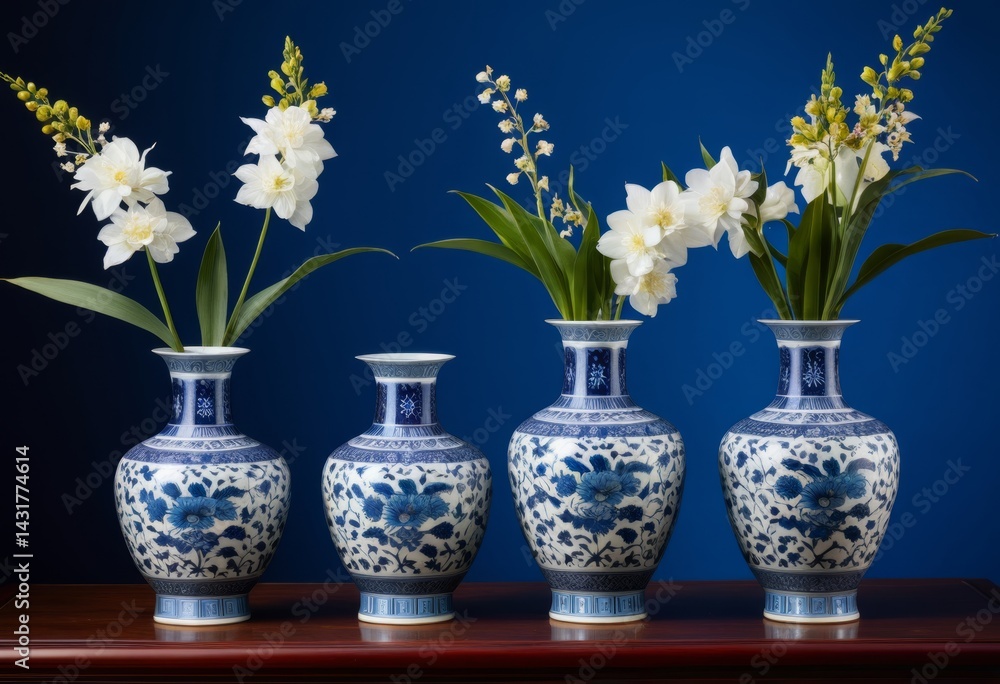 custom made wallpaper toronto digitalInside the three vases there are flowers sitting on a table