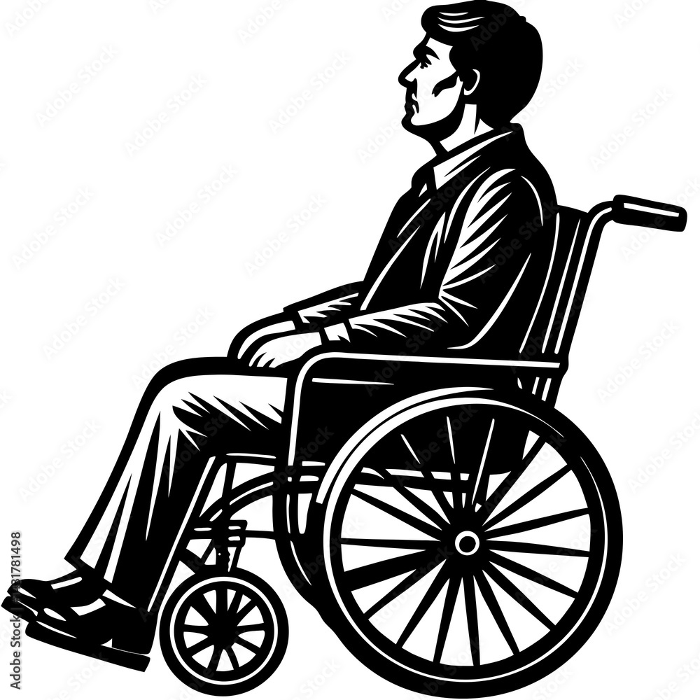disabled man in wheelchair disabled man in wheelchair