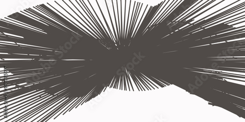 Concentration speed dynamic flair lines, abstract swirl and radial motion lines texture white background.
