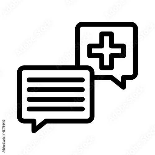 doctor chat line icon