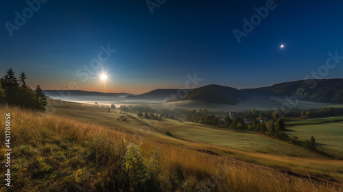 Witness brilliant Venus! Shining its brightest on April 24th before sunrise. Ideal for celestial beauty and astronomical phenomena themes.