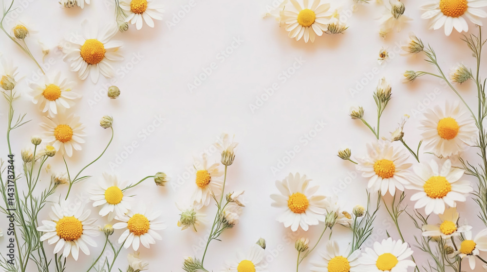 Elegant wedding invitation card background . Minimal hand painted watercolor Chamomile flowers texture template background. Design for wedding, vip cover, poster, rsvp moderncard.Valentine's Day Elegant wedding invitation card background . Minimal hand painted watercolor Chamomile flowers texture template background. Design for wedding, vip cover, poster, rsvp moderncard.Valentine's Day