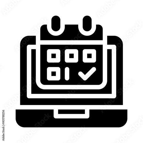 health booking glyph icon