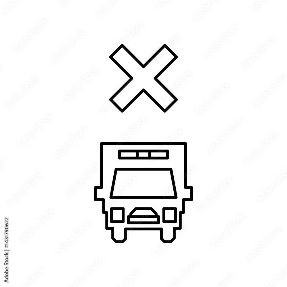 Fototapeta premium ambulance icon design failed