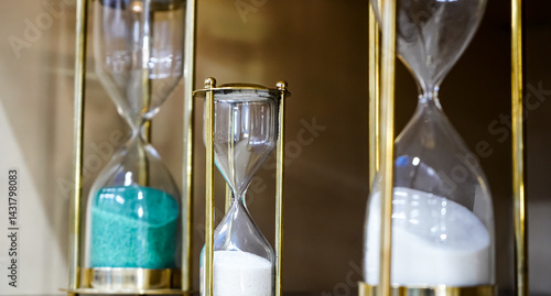 Vintage Hourglass Collection Display