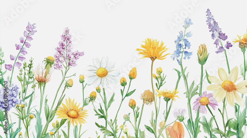 Wallpaper Mural Elegant wedding invitation card background . Minimal hand painted watercolor Chamomile flowers texture template background. Design for wedding, vip cover, poster, rsvp moderncard.Valentine's Day Torontodigital.ca