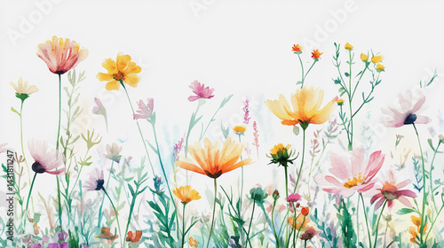 Wallpaper Mural Elegant wedding invitation card background . Minimal hand painted watercolor Chamomile flowers texture template background. Design for wedding, vip cover, poster, rsvp moderncard.Valentine's Day Torontodigital.ca