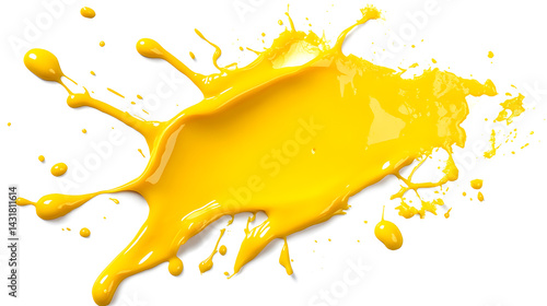 A splash of yellow paint 