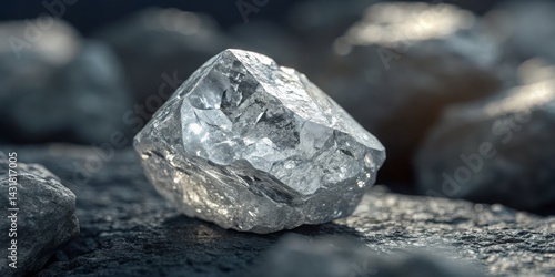 Raw Diamond Crystal Macro P...