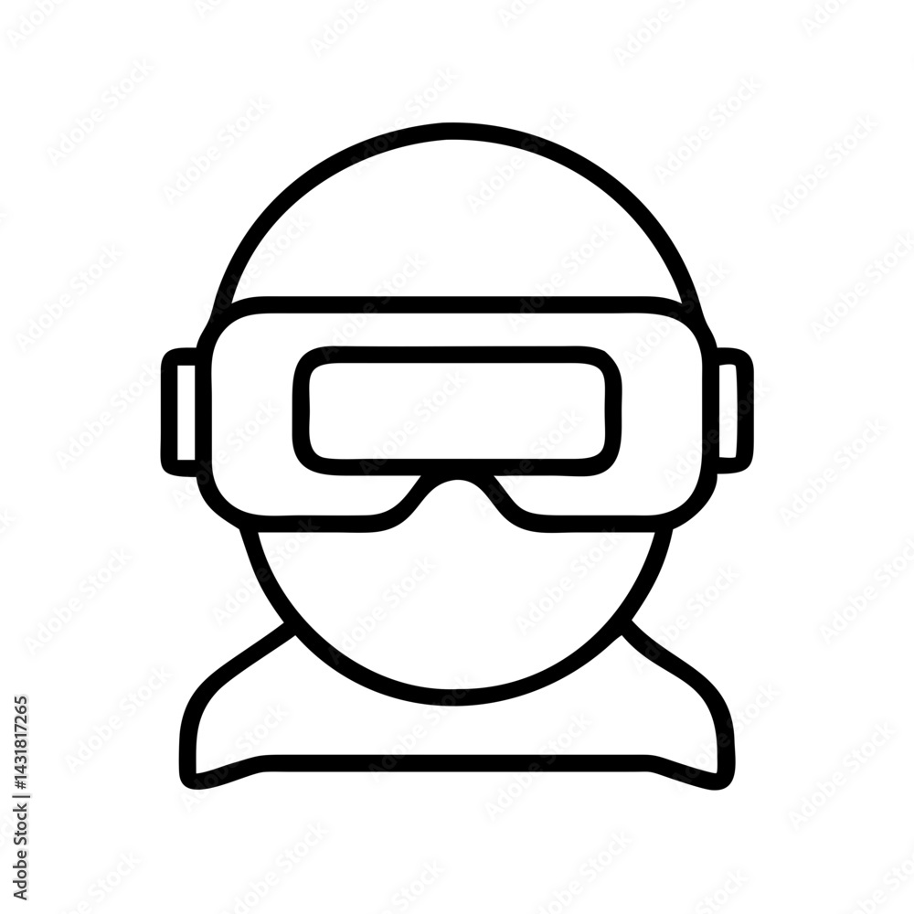 Person using virtual reality headset vr glasses for gaming metaverse and simulation concept Person using virtual reality headset vr glasses for gaming metaverse and simulation concept