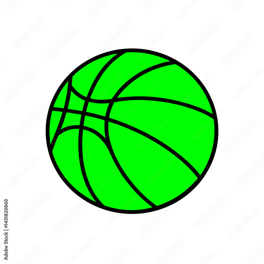 Obraz premium basketball icon vector on white