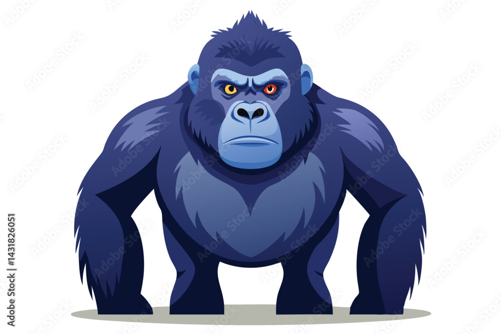 Fototapeta premium Gorilla illustration on White Background