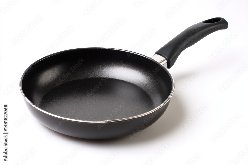 Non-stick frying pan with silicone handle and flat bottom, ideal for versatile cooking in the kitchen Non-stick frying pan with silicone handle and flat bottom, ideal for versatile cooking in the kitchen