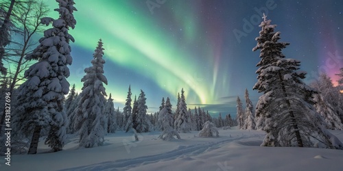 Winter Wonderland Aurora Bo...