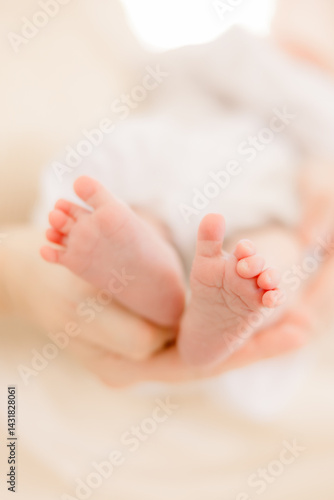 Newborn babies feet