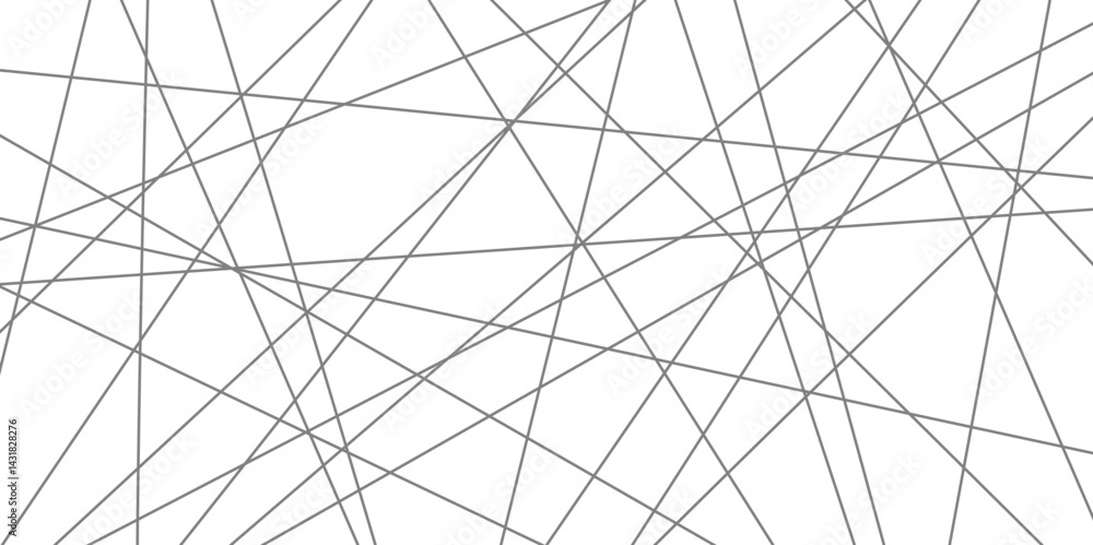 Intersecting Lines Web Modern Geometric Pattern on White. random Line Lattice Abstract Pattern in white background Intersecting Lines Web Modern Geometric Pattern on White. random Line Lattice Abstract Pattern in white background