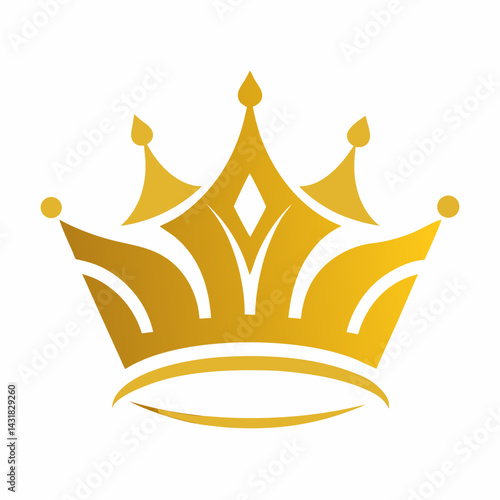 best golden crown vector illustration, golden crown vector illustration for luxurious, logo
