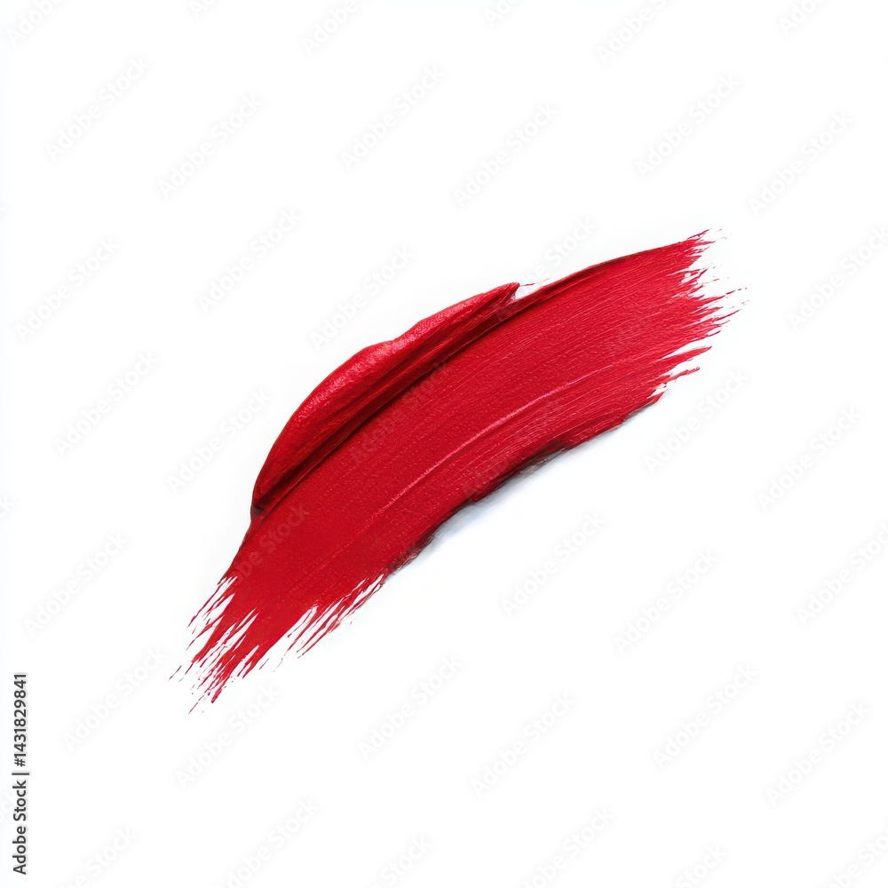 Lipstick red smear stroke isolated on white background Lipstick red smear stroke isolated on white background