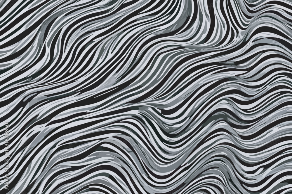Optical art abstract black and white background with wave lines. Black and white modern pattern with optical illusion. 3d vector illustration for brochure, annual report, magazine, poster or flyer. Optical art abstract black and white background with wave lines. Black and white modern pattern with optical illusion. 3d vector illustration for brochure, annual report, magazine, poster or flyer.