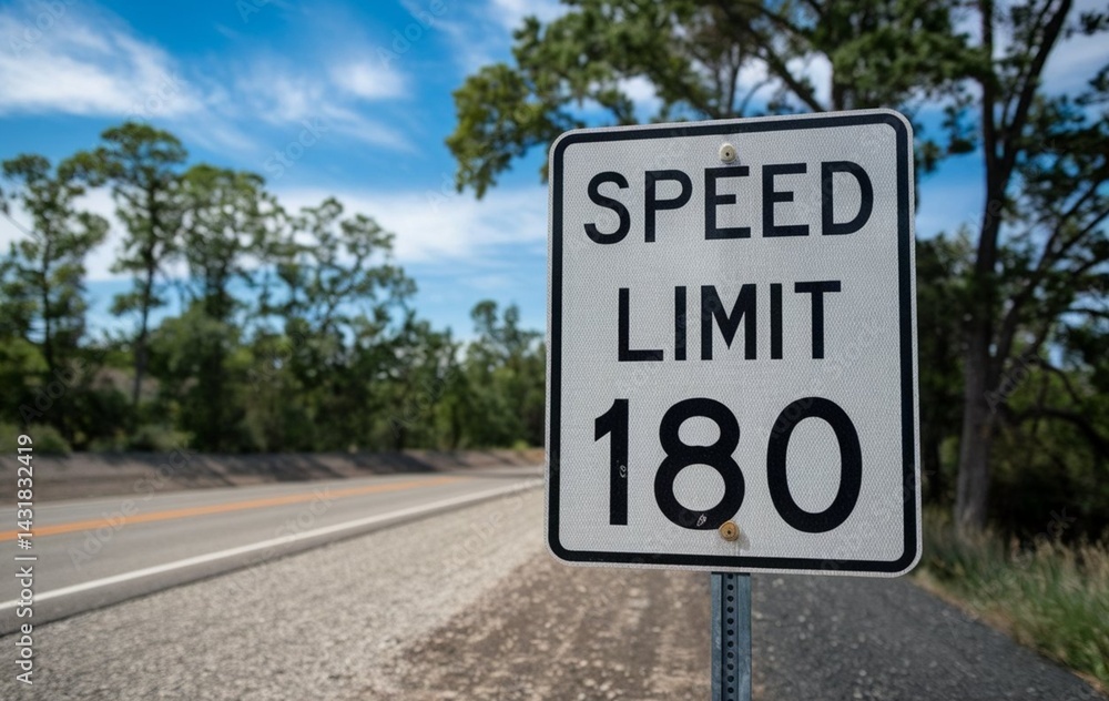 Speed Limit 180 mph Traffic Sign Speed Limit 180 mph Traffic Sign