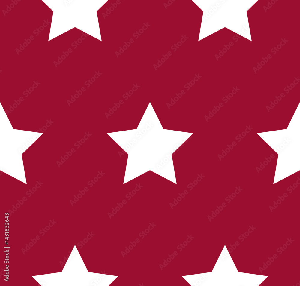 Fototapeta premium Patriotic Stars - Red & White