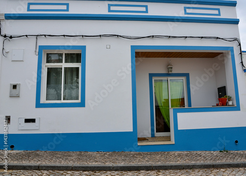 picturesque houses in the old town of aljezur algarve portugal