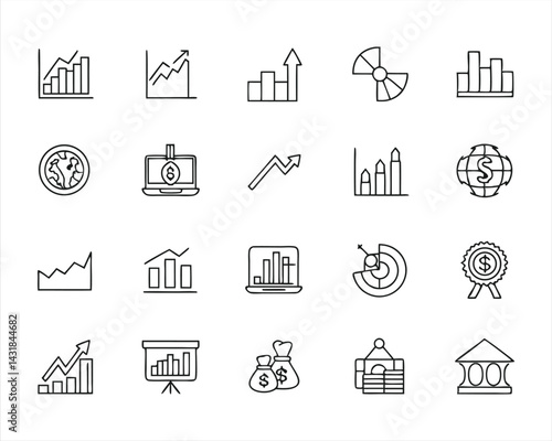 Stock Market icon set