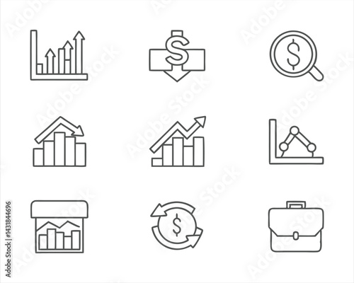 Stock Market icon set