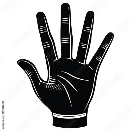 Hand Counting with Fingers Gesture Illustration
