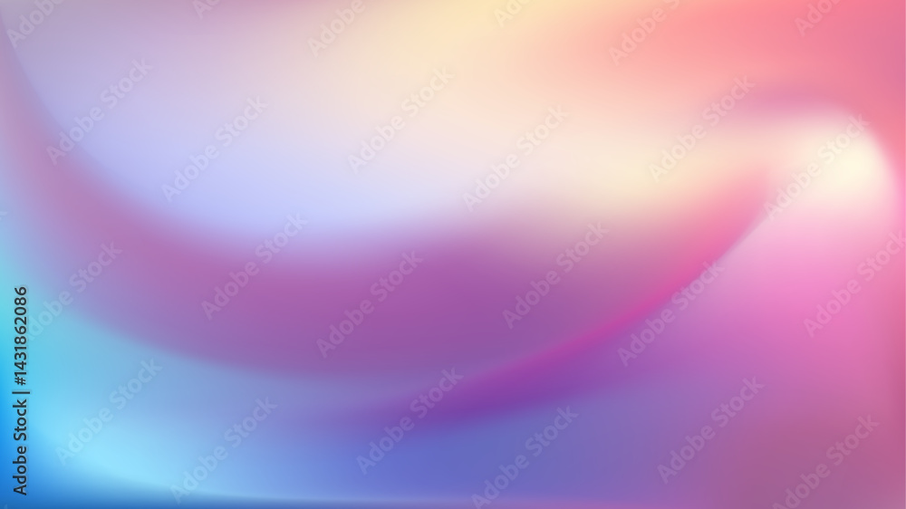 Fototapeta premium Light pink gradient iridescent background. Rainbow colored