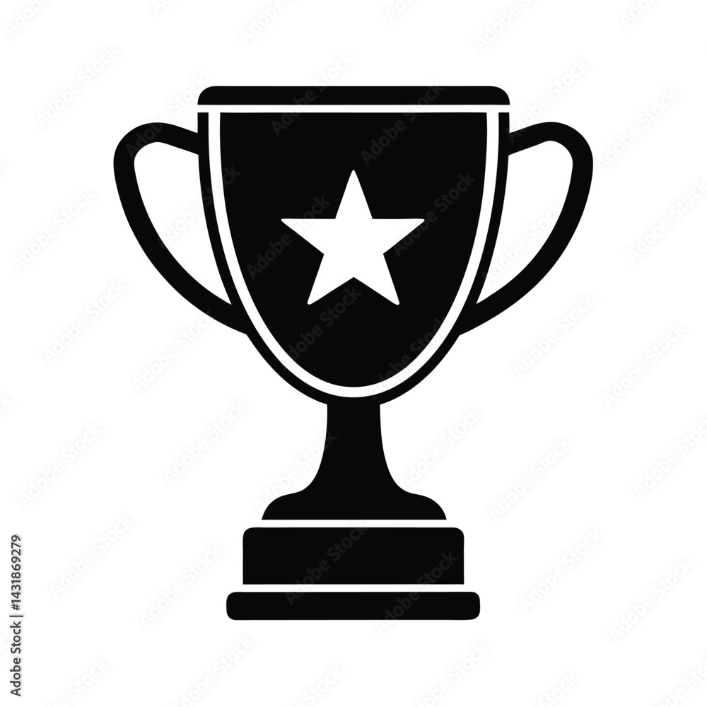 Trophy Icon Representing Achievement and Success Trophy Icon Representing Achievement and Success