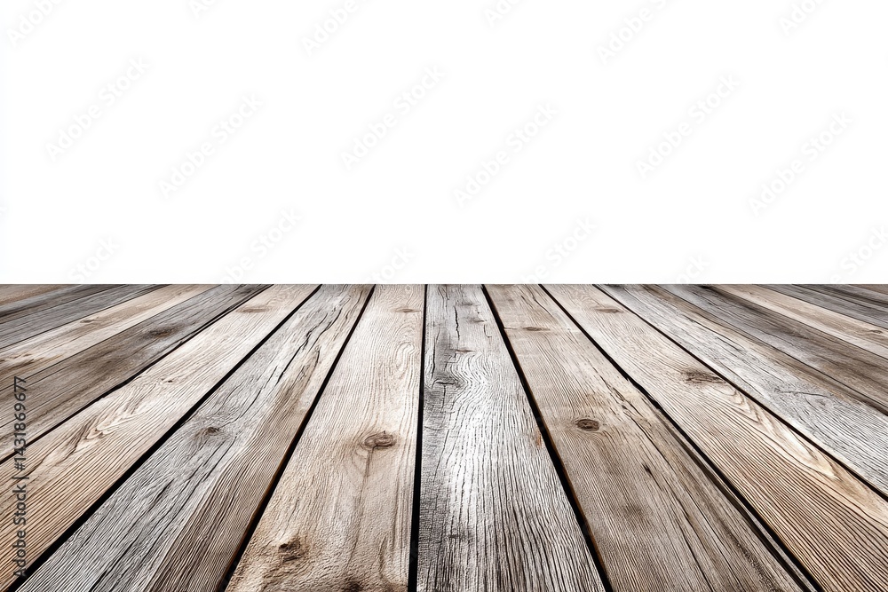 Rustic Wooden Plank Surface - Close-up of weathered gray and brown wooden planks, ideal for product displays or background textures Rustic Wooden Plank Surface - Close-up of weathered gray and brown wooden planks, ideal for product displays or background textures