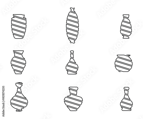 pottery decorative icons.