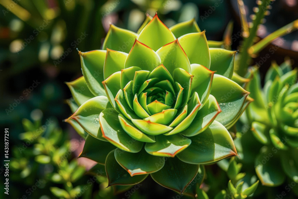 Close-up of a Vibrant Succulent Plant