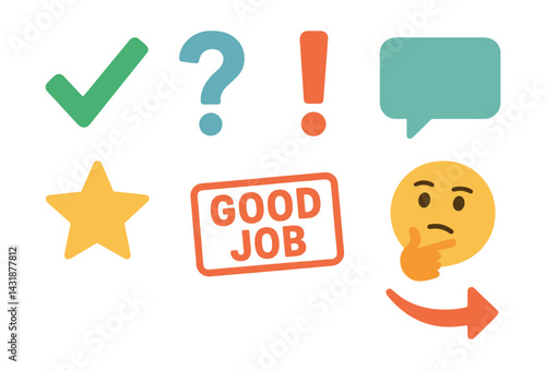 Essential feedback icons set: enhance your communication with design. Vector icons