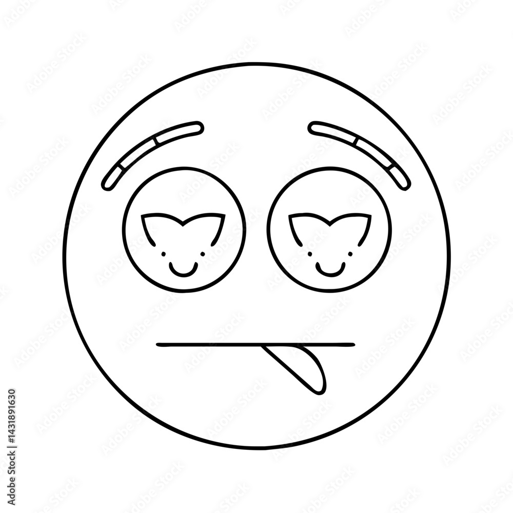 Obraz premium emoji icon, emoji vector illustration-simple illustration of emoji , perfect for emoji logos and icons