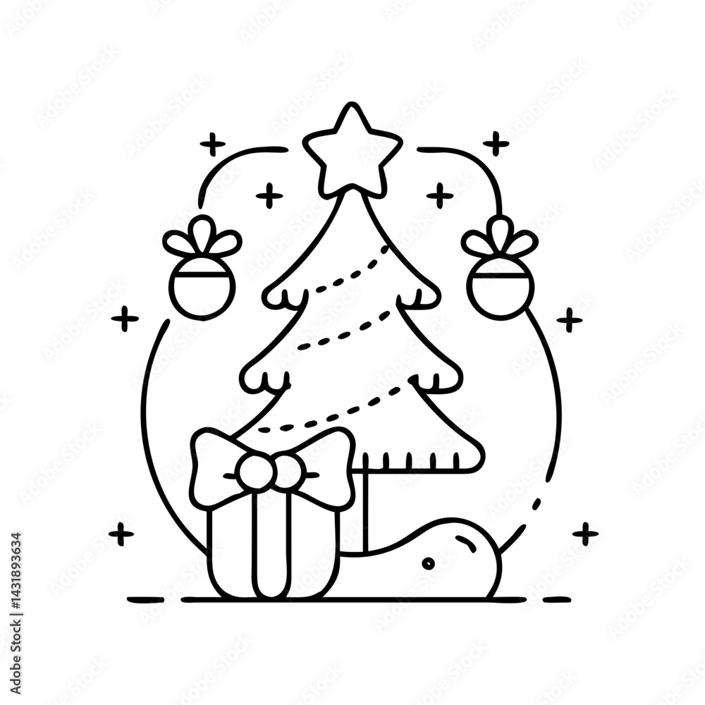 christmas icon, christmas vector illustration-simple illustration of christmas , perfect for christmas logos and icons christmas icon, christmas vector illustration-simple illustration of christmas , perfect for christmas logos and icons