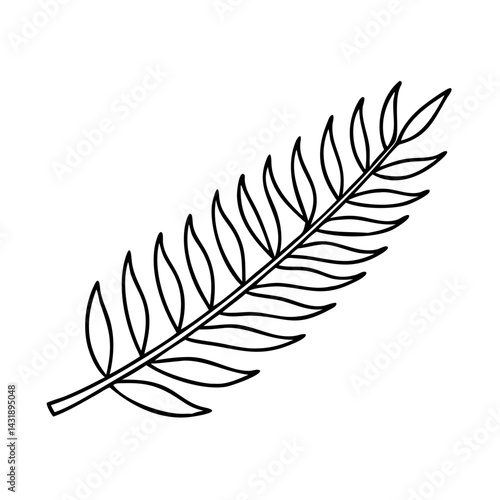 classic nz silver fern icon, classic nz silver fern vector illustration-simple illustration of classic nz silver fern , perfect for classic nz silver fern logos and icons