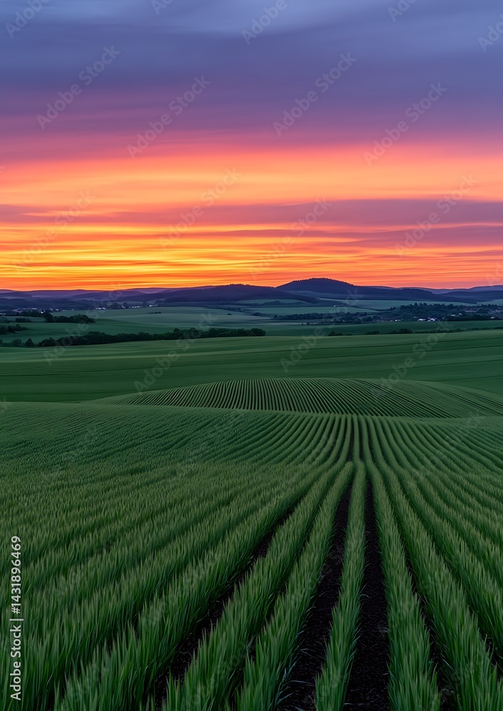 A serene field sways gently, kissed by the golden light of dawn in the vast countryside. of excellence A serene field sways gently, kissed by the golden light of dawn in the vast countryside. of excellence