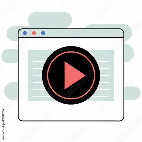 Press play on your next adventure: a vibrant online video experience with a simple, clean design and coral accents.